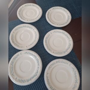 Vintage 1989 Bread/saucer Plates-Lot Of 6